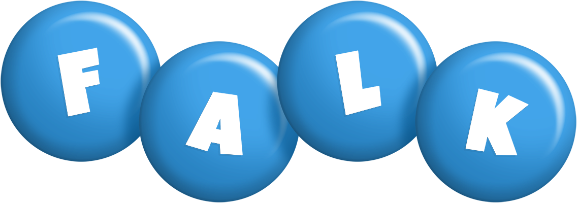 Falk candy-blue logo