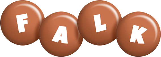 Falk candy-brown logo