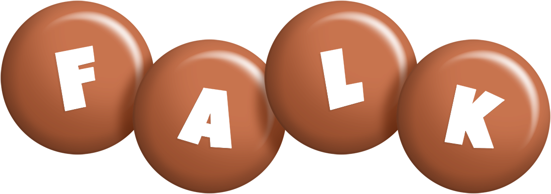 Falk candy-brown logo