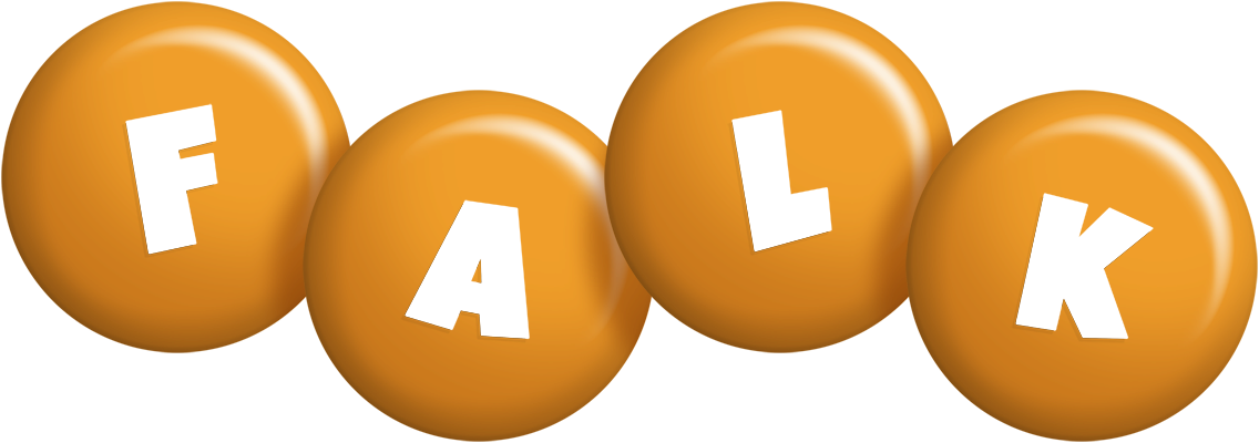 Falk candy-orange logo