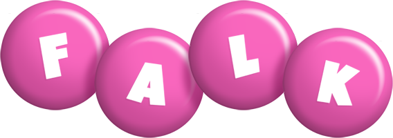 Falk candy-pink logo