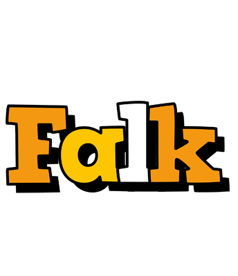 Falk cartoon logo