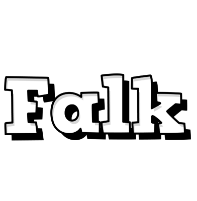 Falk snowing logo