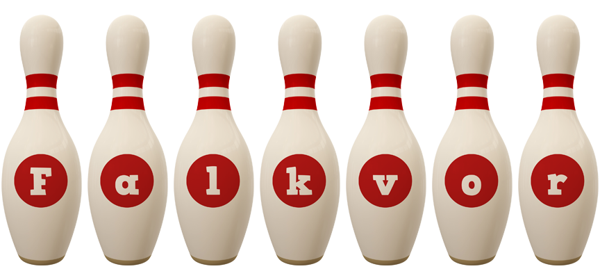 Falkvor bowling-pin logo