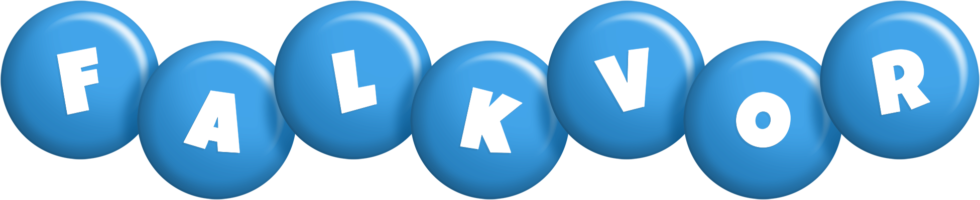 Falkvor candy-blue logo
