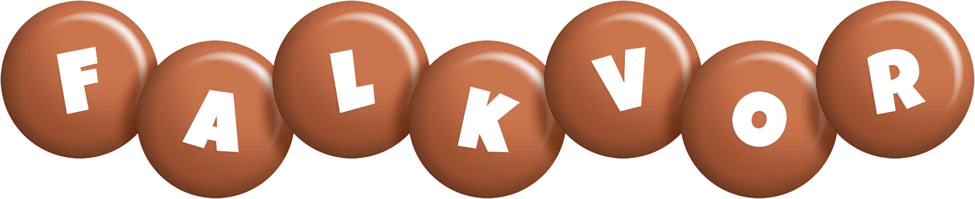 Falkvor candy-brown logo