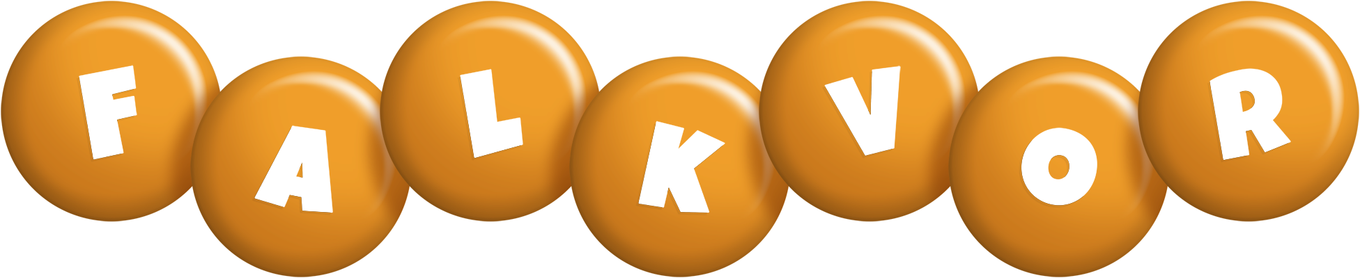 Falkvor candy-orange logo