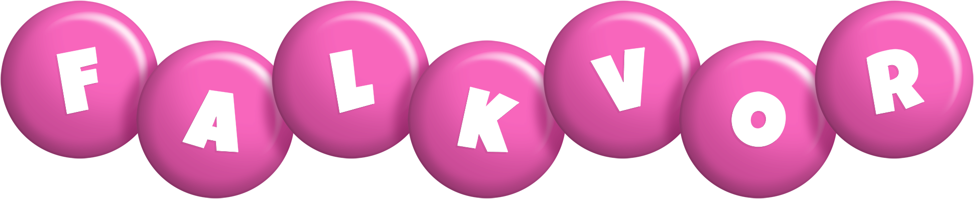 Falkvor candy-pink logo