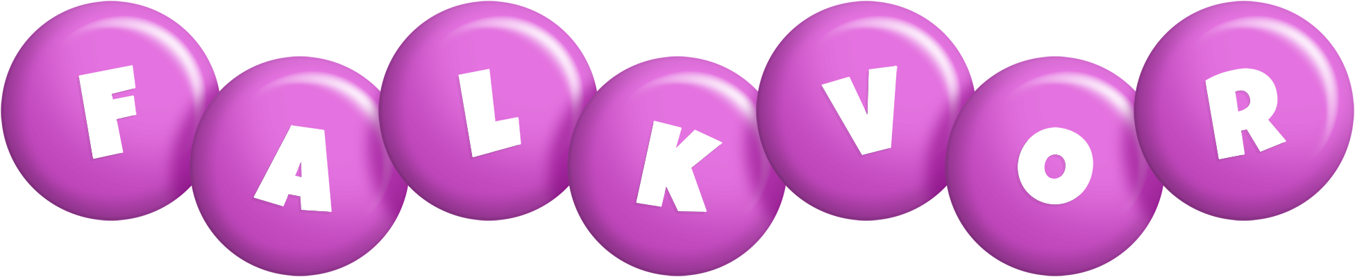 Falkvor candy-purple logo