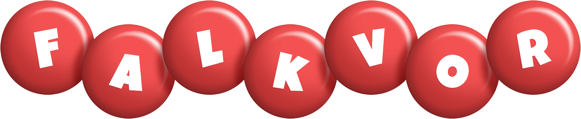 Falkvor candy-red logo