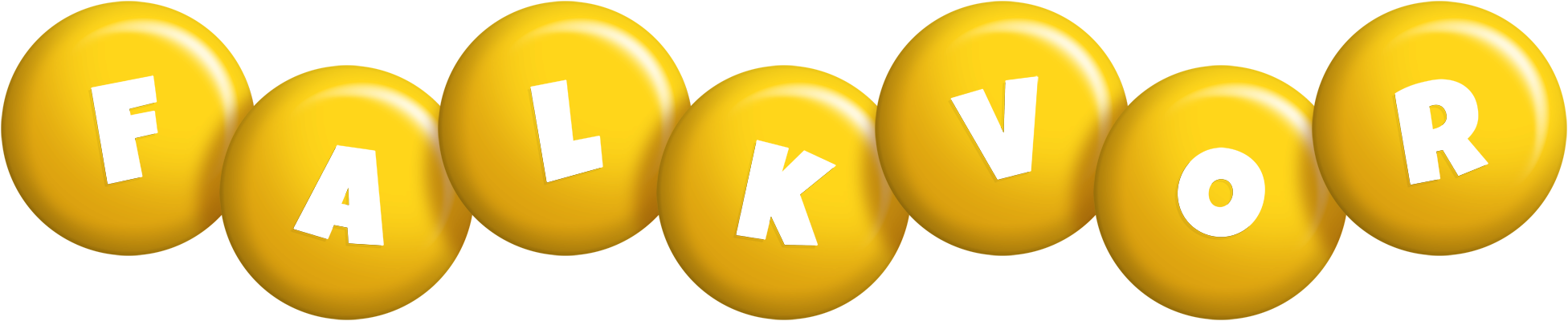 Falkvor candy-yellow logo