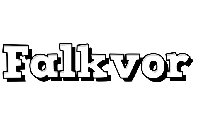 Falkvor snowing logo