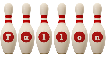 Fallon bowling-pin logo