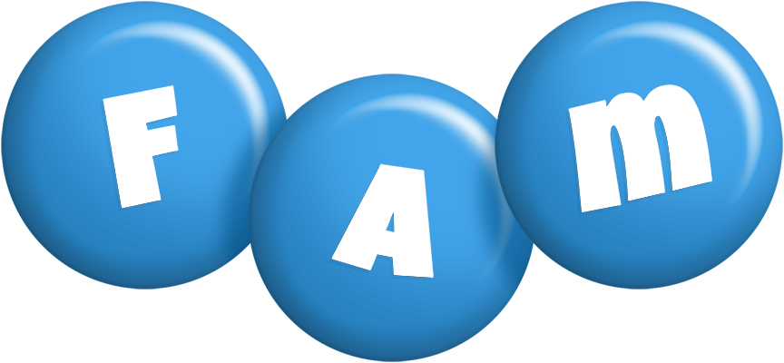 Fam candy-blue logo