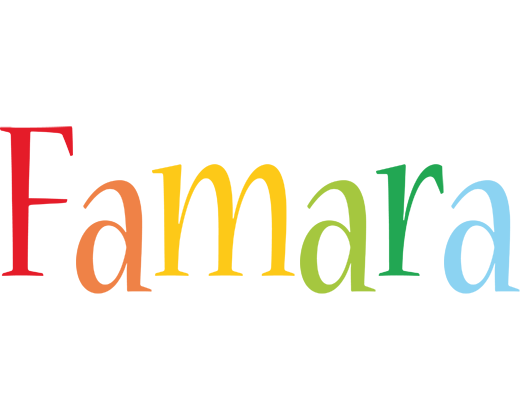 Famara birthday logo