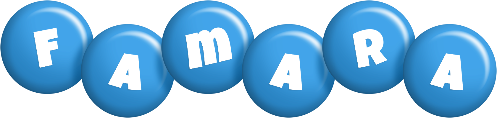 Famara candy-blue logo
