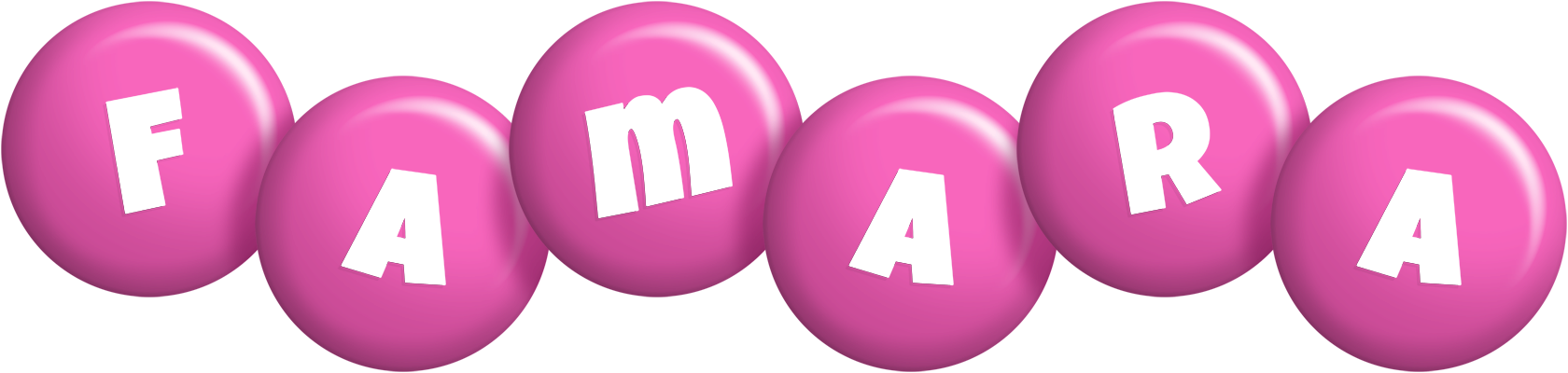 Famara candy-pink logo