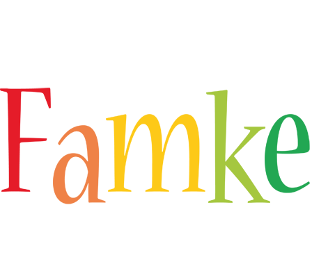 Famke birthday logo