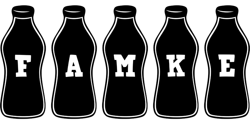 Famke bottle logo