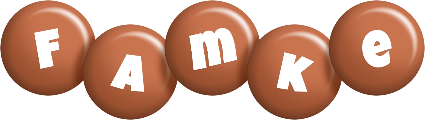 Famke candy-brown logo