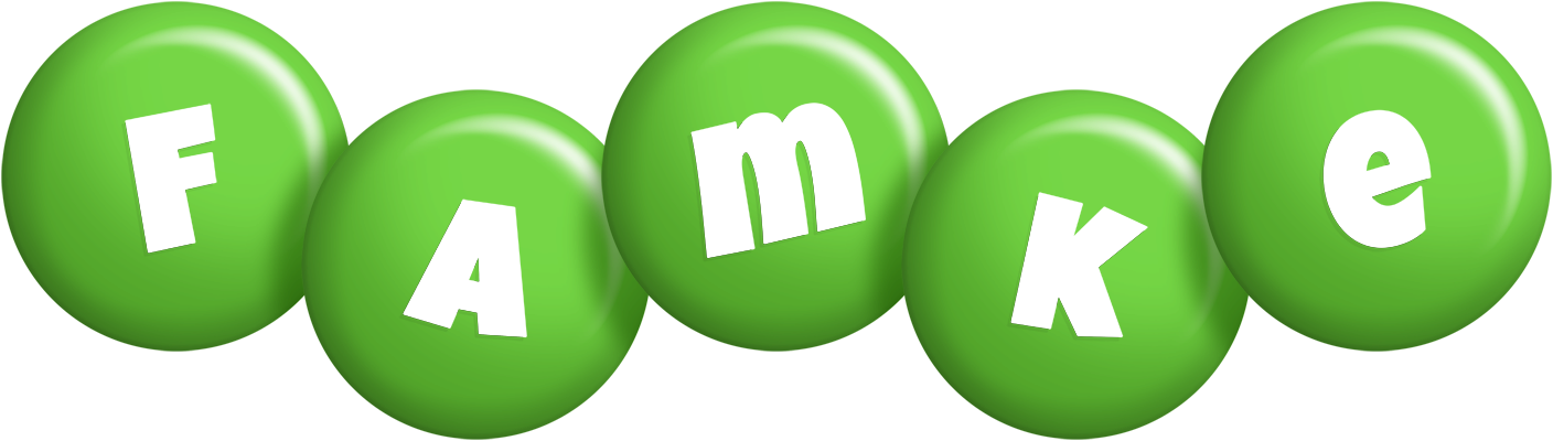 Famke candy-green logo