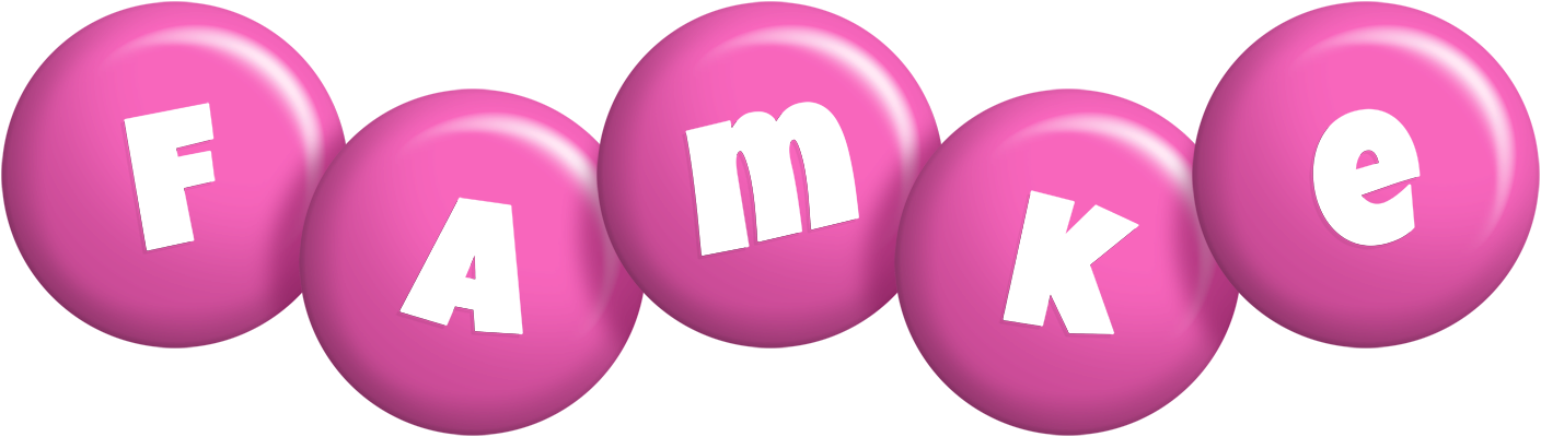 Famke candy-pink logo