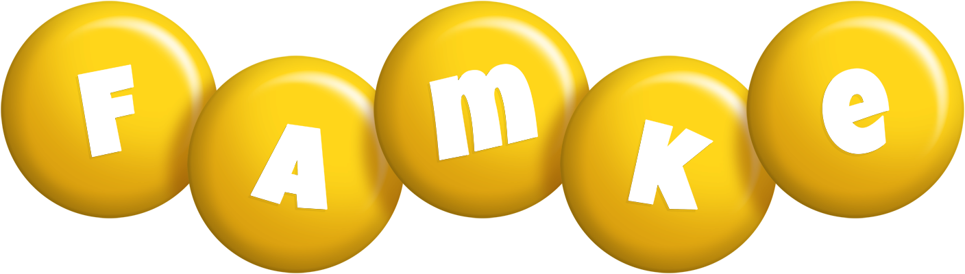 Famke candy-yellow logo