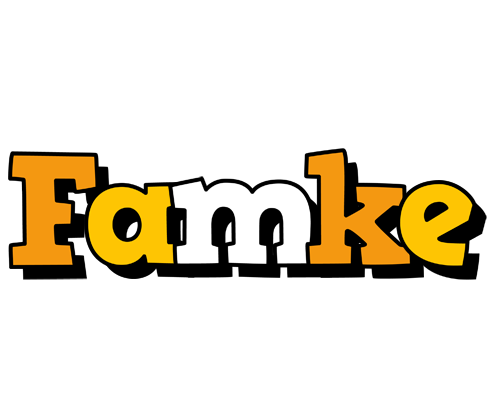 Famke cartoon logo