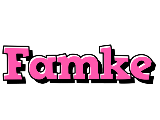 Famke girlish logo