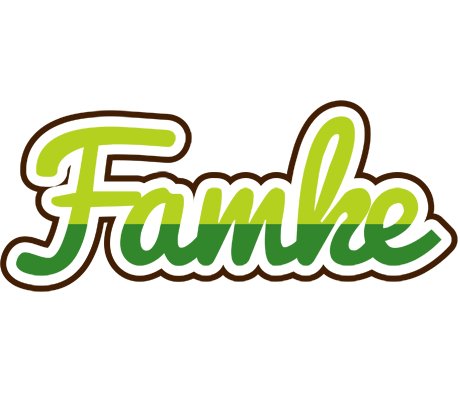 Famke golfing logo