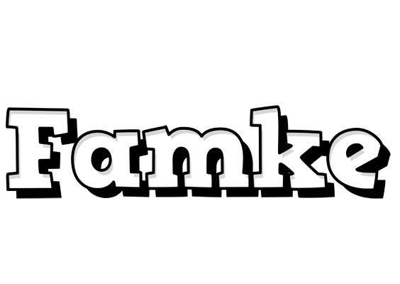 Famke snowing logo