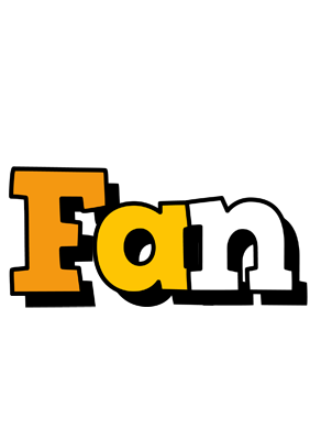 Fan cartoon logo