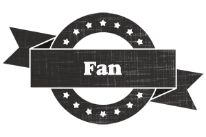 Fan grunge logo