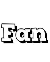 Fan snowing logo