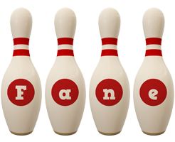 Fane bowling-pin logo