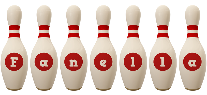 Fanella bowling-pin logo