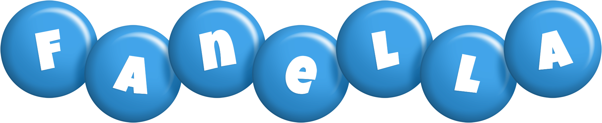 Fanella candy-blue logo