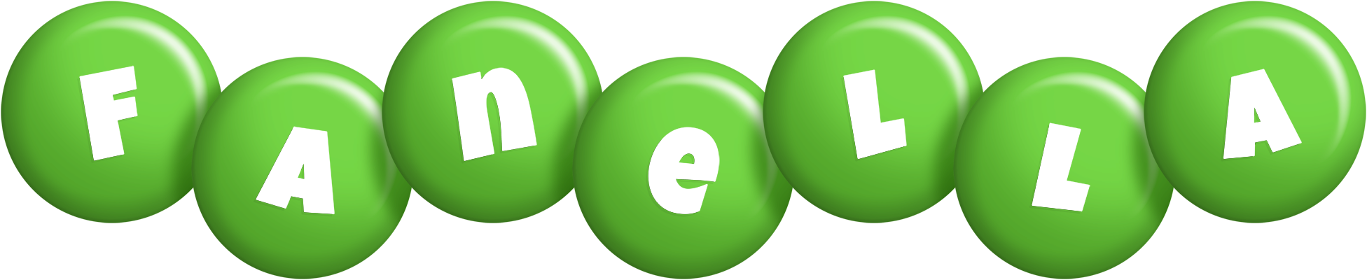 Fanella candy-green logo