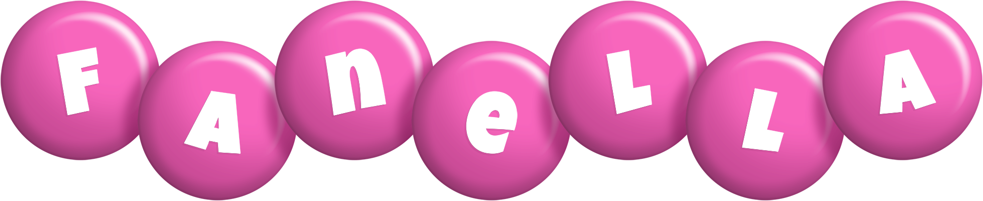 Fanella candy-pink logo