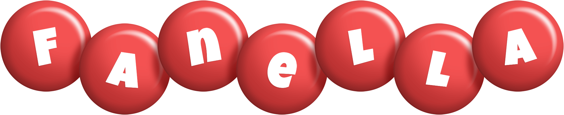 Fanella candy-red logo
