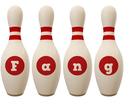 Fang bowling-pin logo
