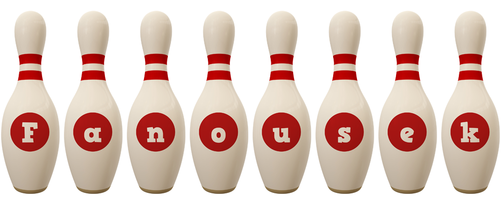 Fanousek bowling-pin logo