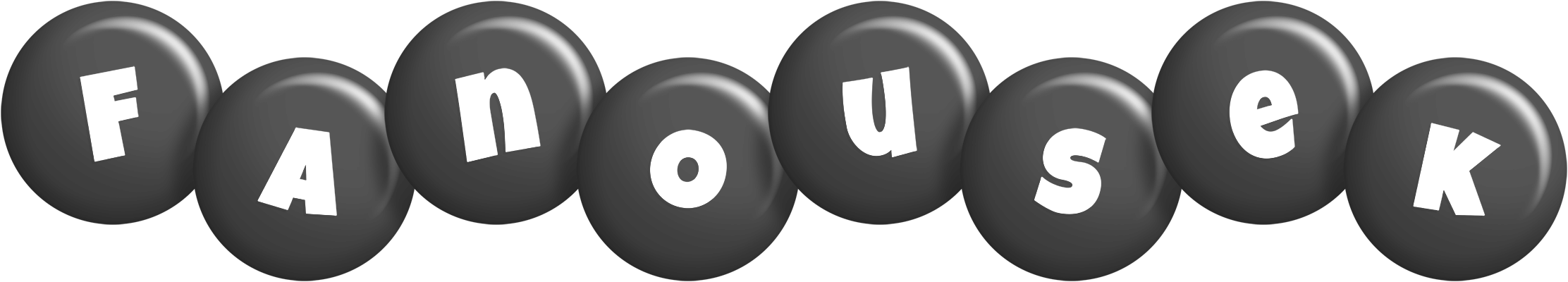 Fanousek candy-black logo