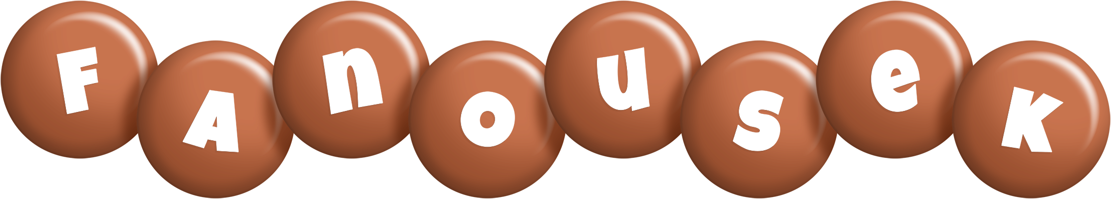 Fanousek candy-brown logo