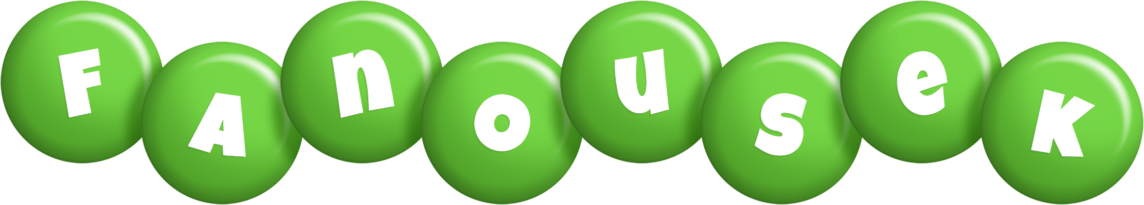Fanousek candy-green logo