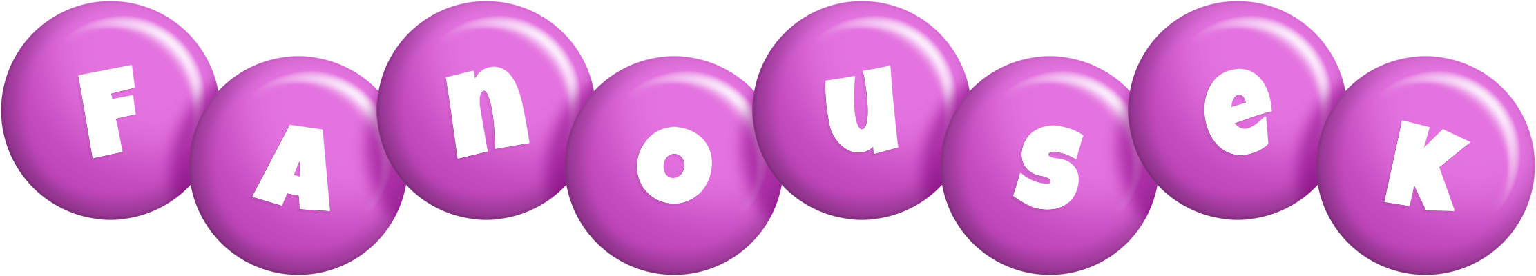 Fanousek candy-purple logo