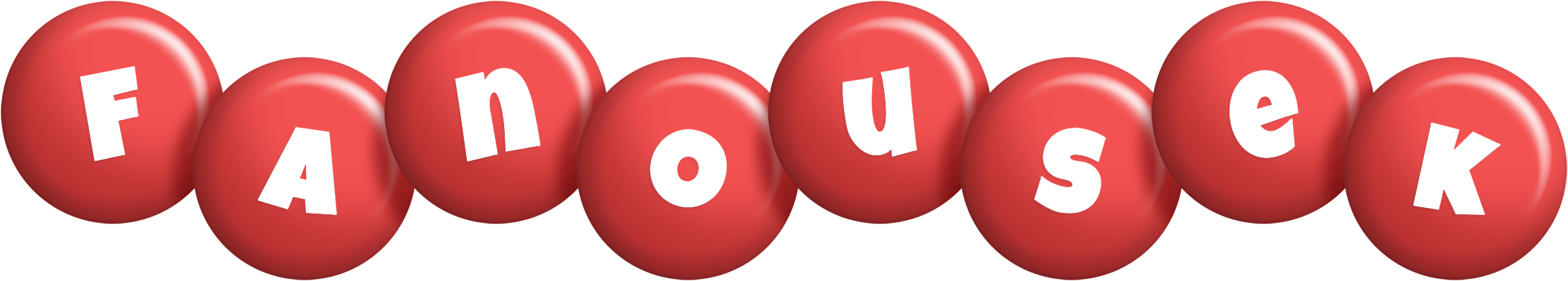 Fanousek candy-red logo