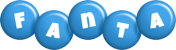 Fanta candy-blue logo