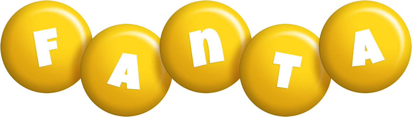 Fanta candy-yellow logo