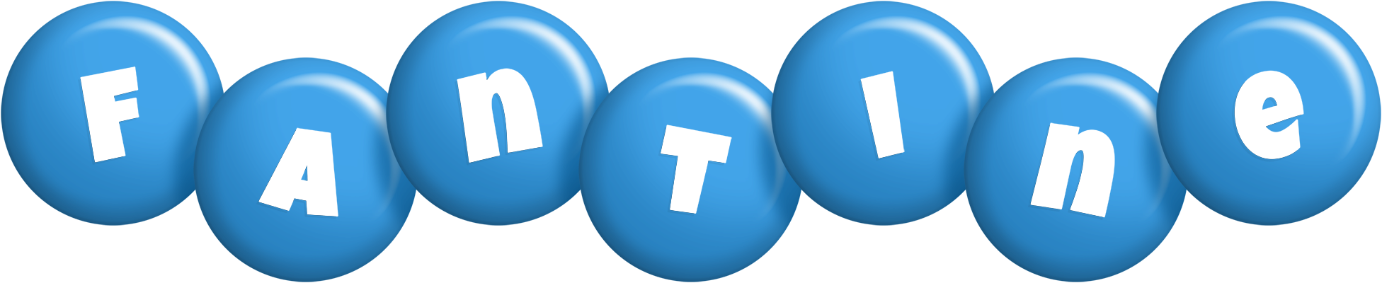 Fantine candy-blue logo